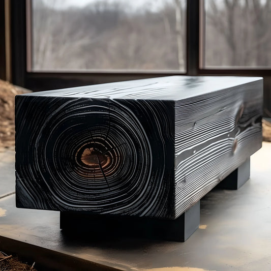 Rough Sawn Beam Bench |  Shou Sugi Ban Bench | Will Last Many Years To Come